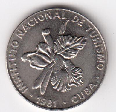 Beschrijving: 25 Centavos  INTUR  FLOWER  PALM